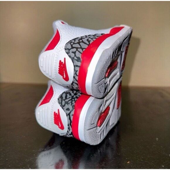 Nike Air Jordan 3 Retro Fire Red White DM0968-160 Toddler Baby Boys Size 5C - Picture 6 of 6